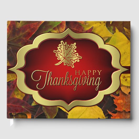 Gastenboek - Herfst Happy Thanksgiving (Voorkant)
