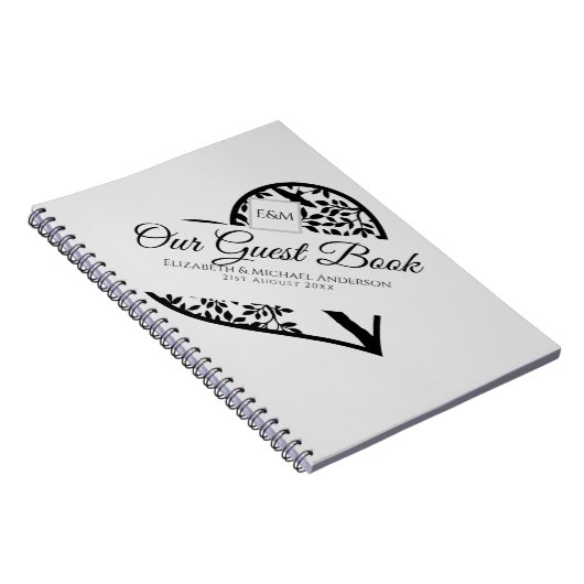 Gastenboek Huwelijk Herdenking Funeral Tree of Lif Notitieboek (Rechterzijde)