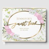 Gastenboek Lente Bruidsboeket Vergulde Wilde Bloem (Voorkant)