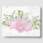 Gastenboek Lente Bruidsfeest Vergulde Wilde Bloem (Achterkant)