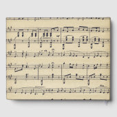 Gastenboek met antieke bladmuziek (Achterkant)