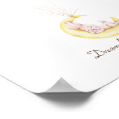 Gastenboek met Baby Konijn op de Maan Poster (Hoek)