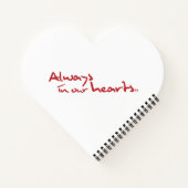 gastenboek met een hartsthema notitieboek (Achterkant)