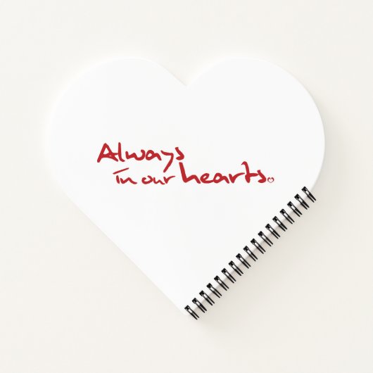  gastenboek met een hartsthema notitieboek (Achterkant)