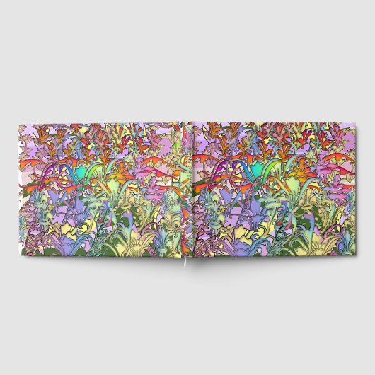 Gastenboek met gemengde bloemen (Volledig)