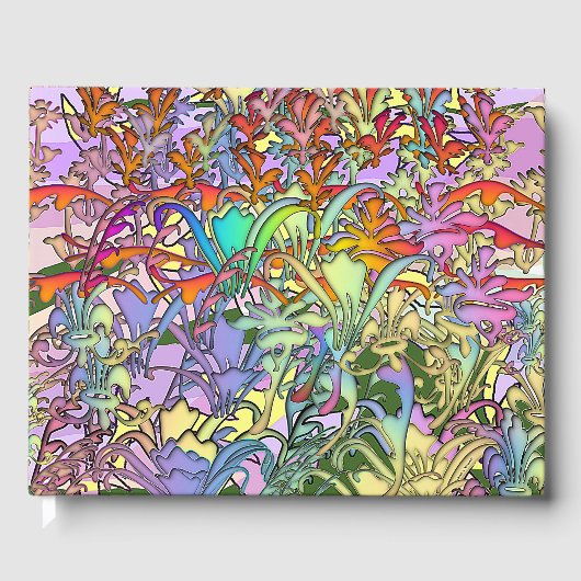 Gastenboek met gemengde bloemen (Voorkant)