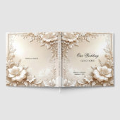 Gastenboek met Ivoren Bloemen (Volledig)