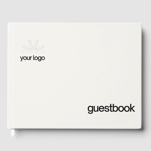 Gastenboek met logo hostel bed & ontbijt info (Voorkant)