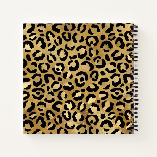Gastenboek met wild & exotisch luipaardprintpatroo notitieboek (Achterkant)