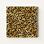 Gastenboek met wilde en exotische luipaardprint notitieboek (Achterkant)