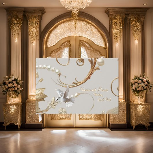 Gastenboek met Witte Kolibrie