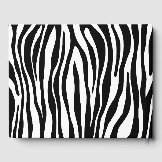 Gastenboek met zebraprint (Achterkant)