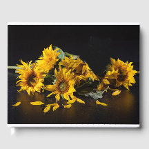 Gastenboek met zonnebloemen