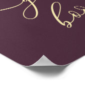 Gastenboek Midnight Fig Simple Signature Poster (Hoek)