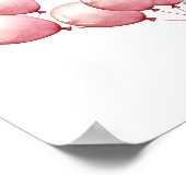 Gastenboek Poster, Teken een ballon, Gastenboek Poster (Hoek)