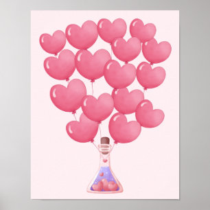 Gastenboek Poster, Teken een ballon, Gastenboek Poster