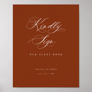 Gastenboek Receptie Event Table Sign Poster