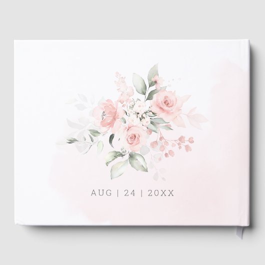 Gastenboek | Rozen voor roze Waterverf van voorjaa (Achterkant)