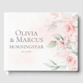 Gastenboek | Rozen voor roze Waterverf van voorjaa (Voorkant)