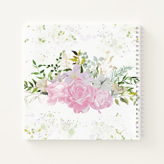 Gastenboek Spring Vrijgezellenfeest Gilded Wildflo Notitieboek (Achterkant)