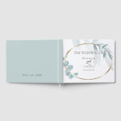 Gastenboek | Stamblauwe Waterverf Eucalyptus (Volledig)