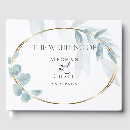 Gastenboek | Stamblauwe Waterverf Eucalyptus