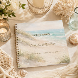 Gastenboek Trouwstrand kust Notitieboek