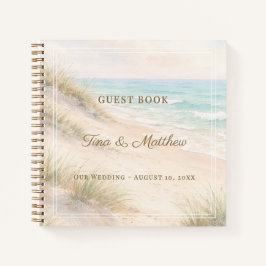Gastenboek Trouwstrand kust Notitieboek
