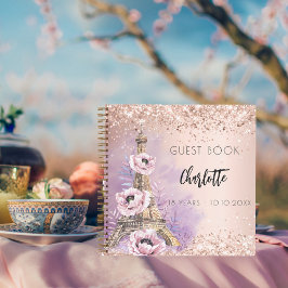 Gastenboek verjaardagsfeest Parijs Eiffeltoren Notitieboek