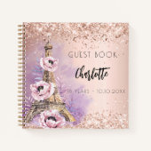 Gastenboek verjaardagsfeest Parijs Eiffeltoren Notitieboek (Voorkant)