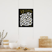 Gastenboek voor 50ste verjaardagsfeest - Huwelijks Poster (Keuken)