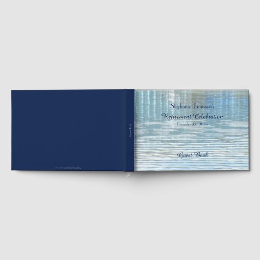 Gastenboek voor afscheidsfeestje Abstracte weerspi (Volledig)