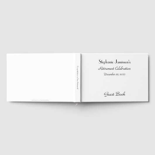 Gastenboek voor afscheidsparty, nep gestructureerd (Volledig)