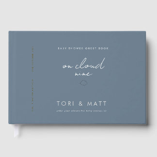 Gastenboek voor baby shower - Wolk thema