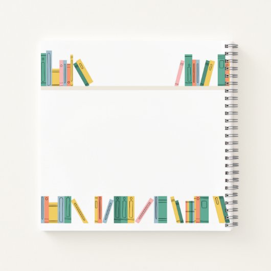 Gastenboek voor babyfeestje met boekenthema sprook notitieboek (Achterkant)