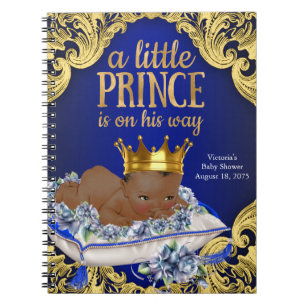 Gastenboek voor babyfeestje prins notitieboek