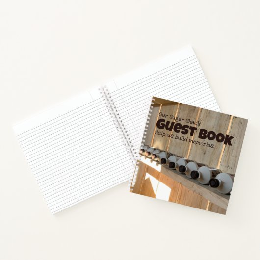 Gastenboek voor bezoekers bij The Sugar Shack Notitieboek (Binnen)