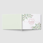 Gastenboek voor bruidsfeest met eucalyptusgroen (Volledig)