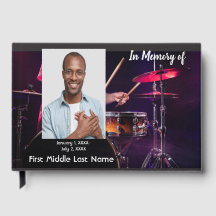 Gastenboek voor Herdenkingsdienst Drummer
