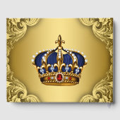 Gastenboek voor prinsje baby shower (Achterkant)