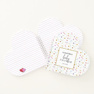 Gastenboek voor Wildflower Baby Shower Notitieboek