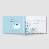 Gastenboek | Waterverf Bleke Blue Anemone Garden (Volledig)