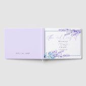 Gastenboek | Waterverf Lavender - Dusty Blue (Volledig)