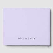 Gastenboek | Waterverf Lavender - Dusty Blue (Achterkant)