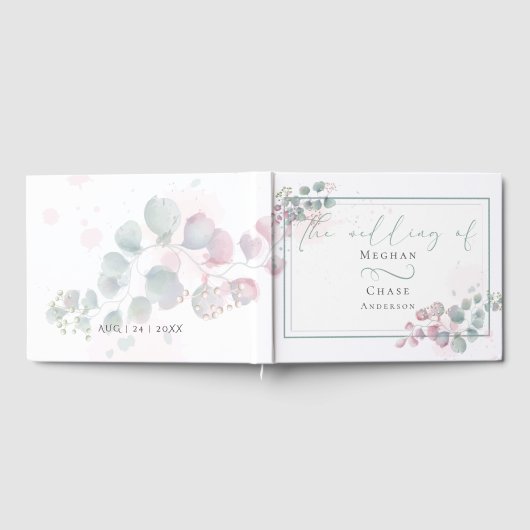 Gastenboek | Waterverf van het voorjaar Eucalyptus (Volledig)