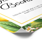 Gastenboeken voor babyfeest met citroen citrus poster (Hoek)