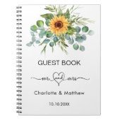 Gastenbruinzonnebloemen eucalyptusbudget notitieboek (Voorkant)