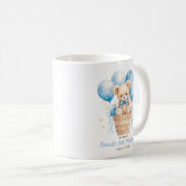 Gastencadeau met ballon Teddybeer voor jongensdoop Koffiemok (Voorkant rechts)