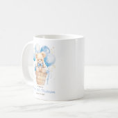 Gastencadeau met ballon Teddybeer voor jongensdoop Koffiemok (Voorkant links)