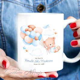 Gastencadeau met Waterverf Teddy voor Boy Baptism Koffiemok